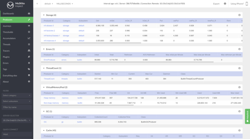 MoSKito performance metrics